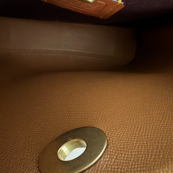 Coach Willow Pebble Leather Bucket Bag (Chalk/Brass) - Picture 6 of 9